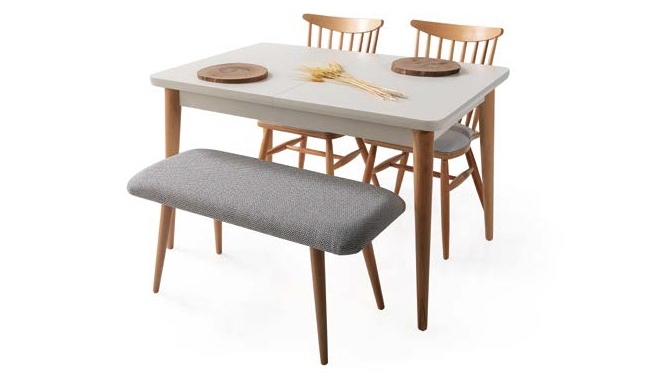 Retro Natural Mutfak Masa&Sandalye